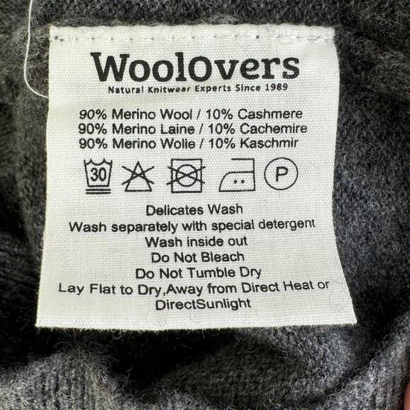 Woolovers zip front wool/cashmere sweater vest - Picture 7 of 11